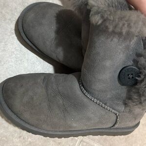 UGG Gray Ankle Boots size 6 EU 37
